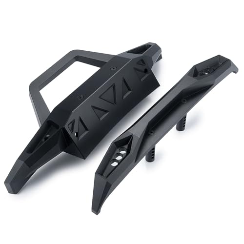 Kompatibel Mit Axial SCX6 AXI05000 Für JLU 1/6 RC Für Buggy-Upgrade-Teile, Metall-Frontstoßstange Hinten Mit Lichtzubehör RC-Stoßstange(Front and Rear) von JVRWSC
