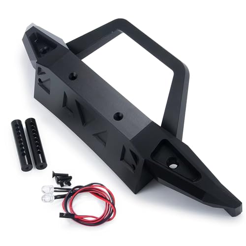 Kompatibel Mit Axial SCX6 AXI05000 Für JLU 1/6 RC Für Buggy Upgrade Teile Stoßstange Metall Vorne Hinten Stoßstange Mit Licht RC-Stoßstange(Front) von JVRWSC