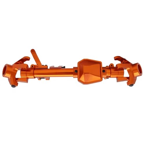 Kompatibel Mit Axial SCX6 Für JLU Für Wrangler Für FACSNY CNC-Aluminiumlegierung Vorder-/Hinterachsgehäuse Für 1/6 RC Crawler Car Upgrade-Teile Vorder Hinterachse RC(Orange,Front) von JVRWSC