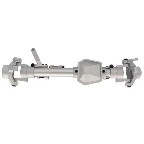 Kompatibel Mit Axial SCX6 Für JLU Für Wrangler Für FACSNY CNC-Aluminiumlegierung Vorder-/Hinterachsgehäuse Für 1/6 RC Crawler Car Upgrade-Teile Vorder Hinterachse RC(Silver,Front) von JVRWSC
