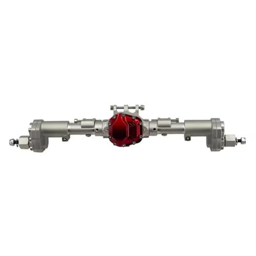 Kompatibel Mit Axial Scx10 90046 90047 1/10 RC Autozubehör Upgrades Teile Metallic Karosserie Portal Vorder- Und Hinterachsensatz Vorder Hinterachse RC(Silver,Rear) von JVRWSC