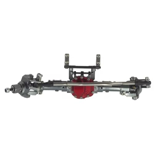 Kompatibel Mit Axial Scx10 90046 90047 AX90060 Metallic-Karosserie, Gerade Vorder- Und Hinterachse, 1/10 RC-Autozubehör, Upgrade-Teile Vorder Hinterachse RC(Gray,Front) von JVRWSC