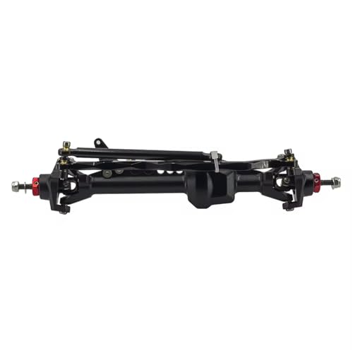 Kompatibel Mit Axial Scx10 Für Gladiator Cj7 Für Wrangler Upgrades Teile Zubehör Vorne Hinten Gerade Achse Set Rc Crawler Vorder Hinterachse RC(Black,Front Axle) von JVRWSC
