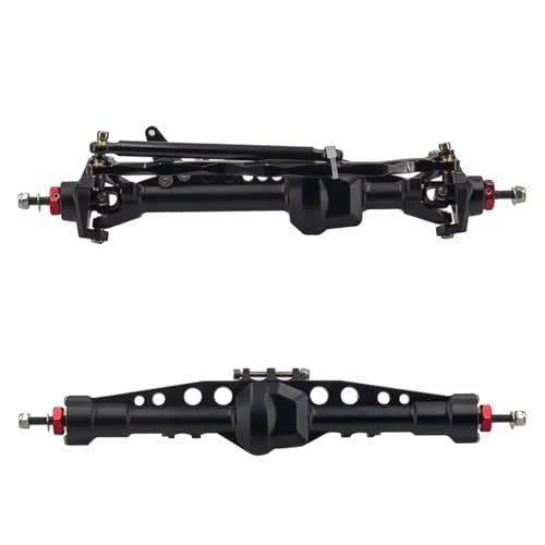 Kompatibel Mit Axial Scx10 Für Gladiator Cj7 Für Wrangler Upgrades Teile Zubehör Vorne Hinten Gerade Achse Set Rc Crawler Vorder Hinterachse RC(Black,Rear Front Axle) von JVRWSC