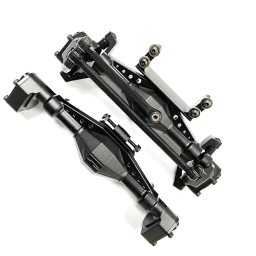 Kompatibel Mit Axial UTB18 1/18 RC Autoteilzubehör Aluminiumlegierung Vorder- Hinterachse RC Upgrade Portalachse Vorder Hinterachse RC(Black) von JVRWSC