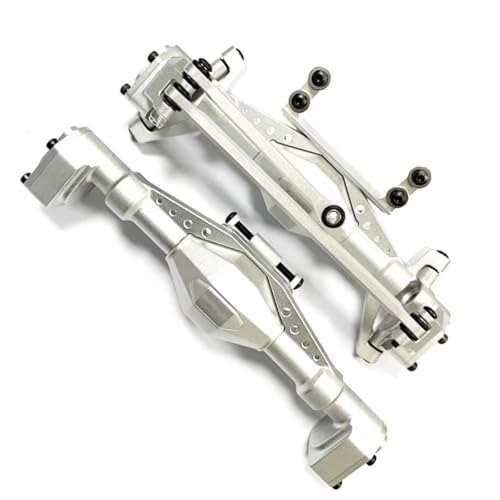 Kompatibel Mit Axial UTB18 1/18 RC Autoteilzubehör Aluminiumlegierung Vorder- Hinterachse RC Upgrade Portalachse Vorder Hinterachse RC(Silver) von JVRWSC