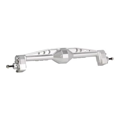Kompatibel Mit Capra Portal Achse Mit Konstantgeschwindigkeit Driveshift 1/10 RC Crawler Cheater Rigs CNC Gefrästes Aluminium Vorne Hinten Offset Vorder Hinterachse RC(Silver,Rear Axle) von JVRWSC