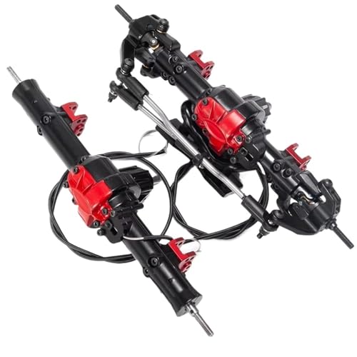Kompatibel Mit D90 TF2 1/10 RC RC Crawler Auto Upgrade Teile Metall Vordere Hinterachse Set Differentialsperre Ersatzzubehör Vorder Hinterachse RC(Rear Front Axle) von JVRWSC