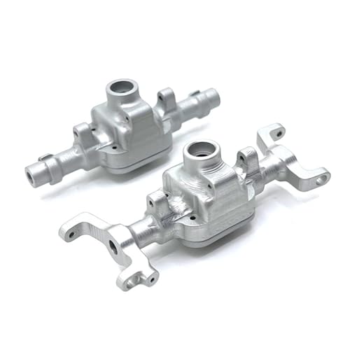 Kompatibel Mit FMS 1/18 RC-Auto, Metall-Upgrade-Ersatzteile Für Vorder- Und Hinterachsbaugruppe Vorder Hinterachse RC(Silver) von JVRWSC