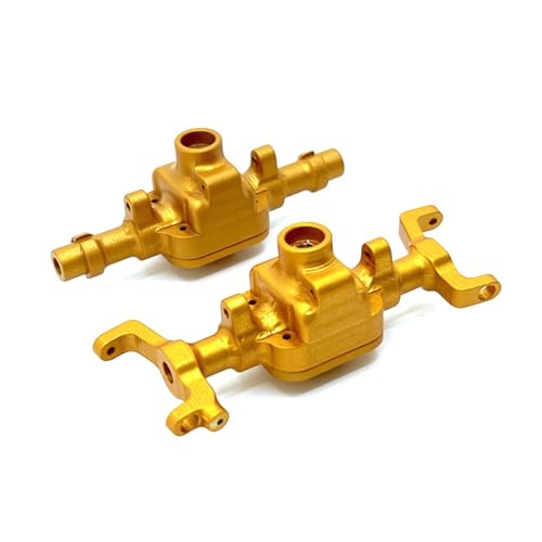 Kompatibel Mit FMS 1/18 RC-Auto, Metall-Upgrade-Ersatzteile Für Vorder- Und Hinterachsbaugruppe Vorder Hinterachse RC(Yellow) von JVRWSC