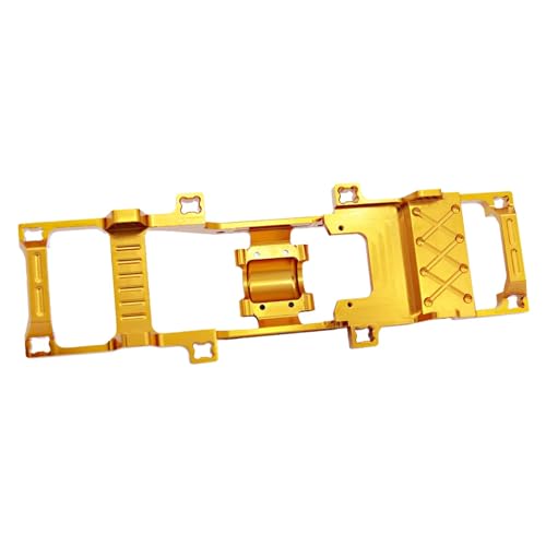 Kompatibel Mit FMS Für FCX18 Für FCX24 1/24 RC Auto Teil Zubehör 1 Stücke Aluminium Legierung Starken Auto Rahmen Für Chassis Rahmen Ferngesteuerte Autoteile(Yellow) von JVRWSC