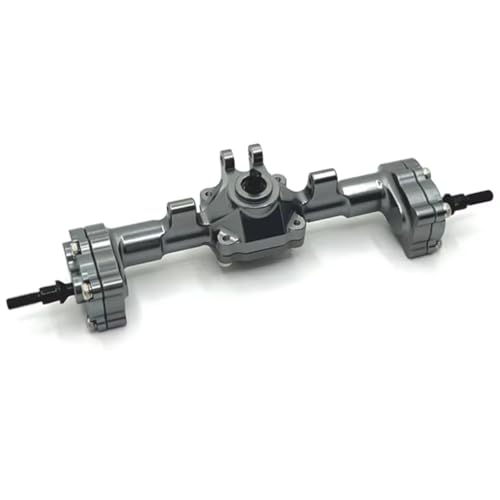 Kompatibel Mit FMS Für FCX24 1/24 RC-Autos, Upgrades, Teile, Modifikationszubehör, Metall, Vorne Und Hinten, Portal, Komplette Achse RC Vorder Hinterachse(Gray,Rear) von JVRWSC