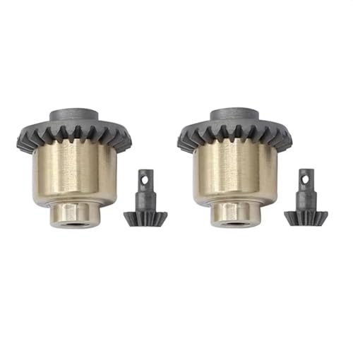 Kompatibel Mit FMS Für FCX24 1/24 RC Crawler Auto Upgrade Teile Zubehör 2 Set Metall Vorder- Und Hinterachse Differential RC-Zubehör von JVRWSC