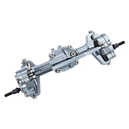 Kompatibel Mit FMS K5 FCX24 Für Power Für Wagon Aluminiumlegierung Vorne Hinten Portalachse 1/24 RC Crawler Auto Upgrade Teile Vorder Hinterachse RC(Gray,Front) von JVRWSC