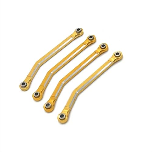 Kompatibel Mit FMS XQ Für FCX24 1/24 Fernbedienungsauto-Upgrade-Zubehörteile Aus Metall Zur Befestigung Der Zugstange Am Fahrgestell RC-Zubehör(Yellow) von JVRWSC