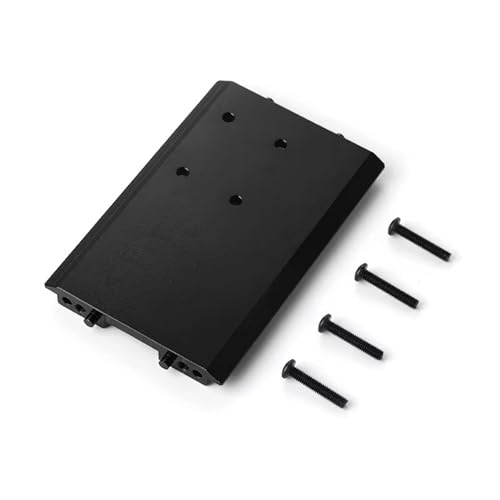 Kompatibel Mit Gen7 1/10 Fernbedienung Auto Upgrade Teil Zubehör Ersatzteile Aluminiumlegierung Unterfahrschutz Getriebehalterung Ferngesteuerte Autoteile(Black) von JVRWSC
