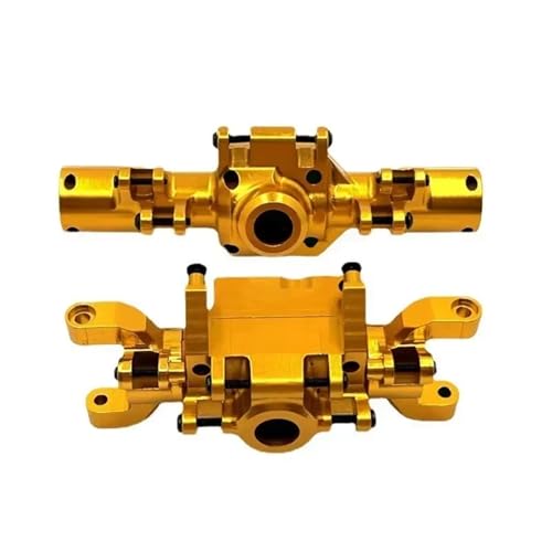 Kompatibel Mit HBToys ZP1001 ZP1002 ZP1003 ZP1004 1/10 RC-Auto-Ersatzteilzubehör, 2-teilige Vorder- Und Hinterachsbrückenschale Vorder Hinterachse RC(Yellow,Front and Rear) von JVRWSC