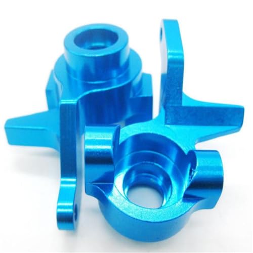 Kompatibel Mit HIMOTO Für E10MTL Für E10MT Für E10BP 1/10 RC Autoteile Aluminiumlegierung Lenknabenträger Lenkblock Knuckles Ferngesteuerte Autoteile(Blue) von JVRWSC