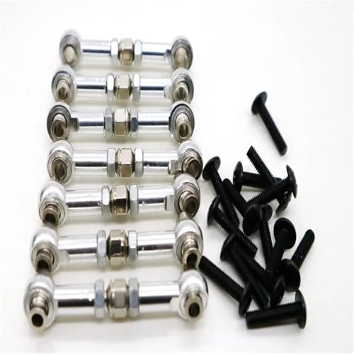 Kompatibel Mit HPI Für WR8 1/8 RC Upgrade-Teile Zubehör Ersatzteile 7-teiliges Lenkstangen-Set Aus Aluminiumlegierung Ferngesteuerte Autoteile(Silver) von JVRWSC