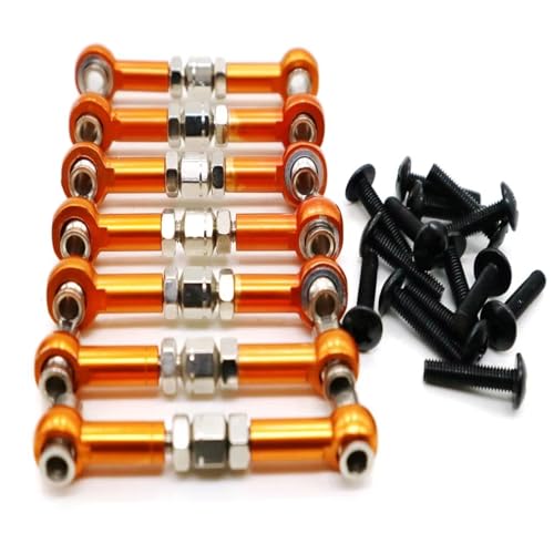 Kompatibel Mit HPI Für WR8 1/8 RC Upgrade-Teile Zubehör Ersatzteile 7-teiliges Lenkstangen-Set Aus Aluminiumlegierung Ferngesteuerte Autoteile(Yellow) von JVRWSC