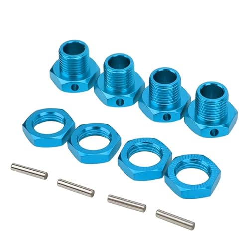 Kompatibel Mit HSP 1/8 RC-Auto-Upgrade-Zubehörteilen, 4 Stück Radsechskantschrauben, Aluminium-Radsechskantverbinder, 17 Mm Kit RC-Zubehör von JVRWSC