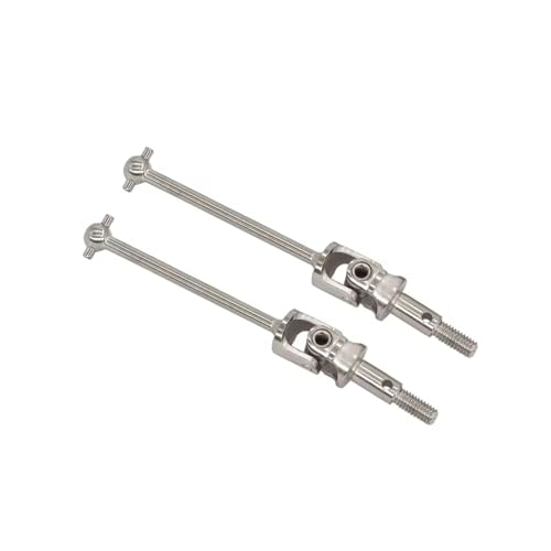 Kompatibel Mit HSP 102015 106015 108015 Für HSP Für Redcat 94102 94103 94123 94177 94106 94107 1/10 RC-Autoteil, 2 Stück CVD Dogbone-Antriebswelle RC-Zubehör(Silver,57.5mm) von JVRWSC