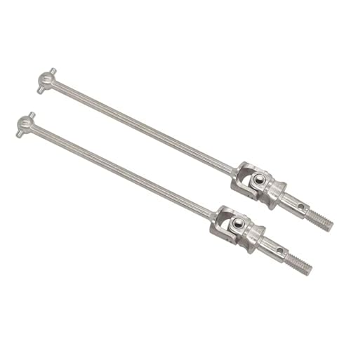 Kompatibel Mit HSP 102015 106015 108015 Für HSP Für Redcat 94102 94103 94123 94177 94106 94107 1/10 RC-Autoteil, 2 Stück CVD Dogbone-Antriebswelle RC-Zubehör(Silver,85.5MM) von JVRWSC