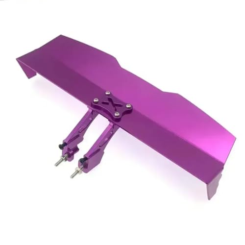 Kompatibel Mit LC Für Racing L6147 TRUGGY Für Wltoys 144001 124019 124017 1/14 RC-Autos Upgrade-Teile Metall-Heckflügel RC-Zubehör(Purple) von JVRWSC