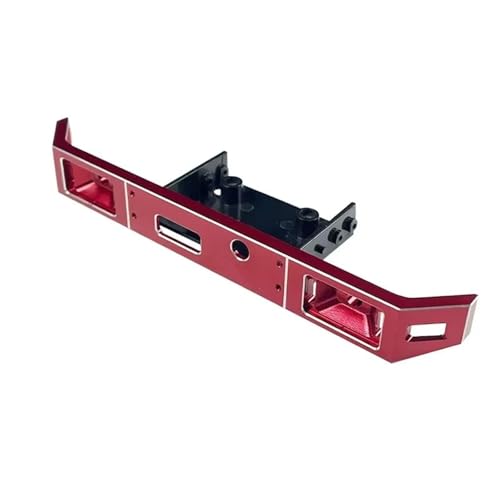 Kompatibel Mit LDRC Für LD-P06 LD P06 Für Unimog 1/12 RC Truck Car Upgrade Teile Zubehör Metall Vordere Und Hintere Stoßstange Ferngesteuerte Autoteile(Red Front Bumper) von JVRWSC