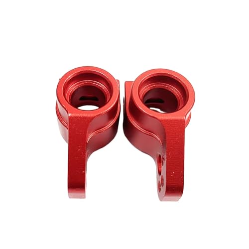 Kompatibel Mit LOSI 2WD 22S Für Camaro 1/10 RC Truck Car Upgrade Teile Zubehör 2 Stück Aluminiumlegierung Hinterradnabenträger Hinterradnaben Ferngesteuerte Autoteile(Red) von JVRWSC