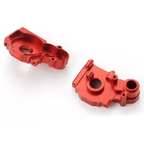 Kompatibel Mit LOSI Für Mini-B Für Mini-T 1/16 1/18 RC Crawler Autoteile Zubehör Für Buggy Für Racing Aluminium Getriebegehäuse Ferngesteuerte Autoteile(Red) von JVRWSC