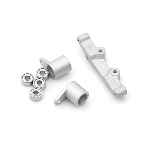 Kompatibel Mit LOSI Micro-B 1/24 RC-Auto-Upgrade-Teile, Ersatzzubehör, Modifikation, Ersatz-Lenkkombinationssatz RC-Zubehör(Silver) von JVRWSC