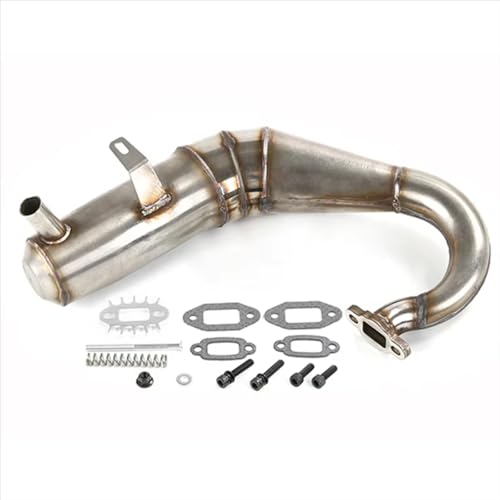 Kompatibel Mit Losi 5Ive T Für Rofun Für Rovan Lt Kingmotorx2 1/5 RC-Autozubehör R2 Auspuffrohr Eingebauter Schalldämpfer Low Sound Kit RC-Zubehör von JVRWSC