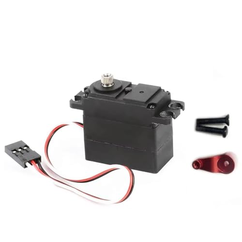 Kompatibel Mit MJX 14301 14302 14210 14209 1/14 RC Upgrade-Teile Ersatzzubehör Aluminiumlegierung Lenkservo 21t Ferngesteuerte Autoteile(Red) von JVRWSC