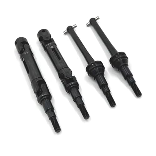 Kompatibel Mit MJX Für Hyper Für Go 14209 14210 1/14 RC Autoteile Zubehör 4 Stück Vordere Und Hintere Antriebswelle Aus Metall CVD-Antriebswelle Ferngesteuerte Autoteile(Black) von JVRWSC