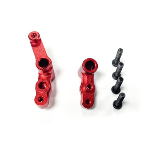 Kompatibel Mit MJX Für Hyper Für Go 14210 14209 1/14 RC Crawler Autoteile Zubehör CNC Aluminium Lenkservo Saver Komplett Ferngesteuerte Autoteile(Red) von JVRWSC