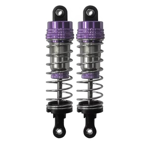 Kompatibel Mit MJX Für Hyper Für Go H16H H16E H16P 16207 16208 16209 16210 RC Autoteile 73 Mm 80 Mm Metallöl-Stoßdämpfer-Dämpfer Ferngesteuerte Autoteile(Purple,2pcs 80mm) von JVRWSC