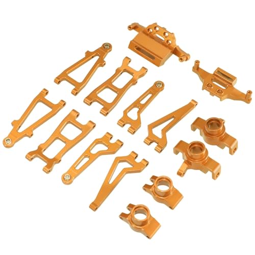 Kompatibel Mit MJX Für Hyper GO 20208 Für JJRC C8811 1/20 Fernbedienungsauto-Upgrade-Teile, Vorderer Unterer Arm, Oberer Schwingarmsatz RC-Zubehör(Yellow) von JVRWSC