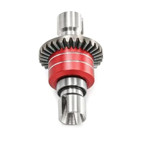 Kompatibel Mit MJX Für Hyper Go 1/16 16207 H16BM-PL 1/14 14210 H14BM 14301-02-03 RC-Autoteile, Metall-Differentialgetriebe Vorne Und Hinten RC-Zubehör(Red) von JVRWSC