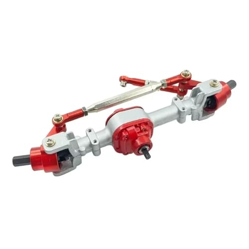 Kompatibel Mit MN D90 D91 99S FJ45 1/12 RC-Auto, Umbau-Upgrade-Teile, Metall-Vorder- Und Hinterbrücken-Achssatz, Zubehör Vorder Hinterachse RC(Silver,Front) von JVRWSC