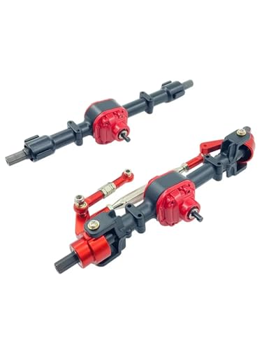 Kompatibel Mit MN D90 D91 99S FJ45 1/12 RC Truck RC Car Refit Teile Upgrade Metall Vorne Hinten Brücke Achse Set Zubehör Vorder Hinterachse RC(Black,Front and Rear) von JVRWSC