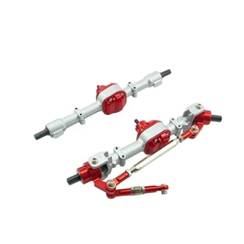 Kompatibel Mit MN D90 D91 D96 D99S MN90 MN96 MN99 MN99S 1/12 RC Auto-Upgrade-Teile Vorder-/Hinterachse Zubehör Vorder Hinterachse RC(Silver) von JVRWSC