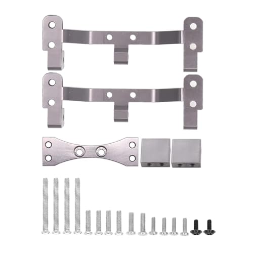 Kompatibel Mit MN D90 D91 Für MN99S Für WPL C24 C14 C14K C24K RC Auto LKW Teile Metall Spurstange Basis Servo Montage Halterung Halterung Ferngesteuerte Autoteile(Gray,B) von JVRWSC