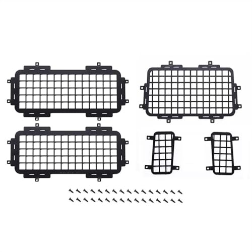 Kompatibel Mit MN D90 Für MN98 Für MN99S 1/12 RC-Auto-Upgrade-Teile, Stereoskopisches Fenstergitter-Schutznetz Aus Metall Hinten Und Seitlich Ferngesteuerte Autoteile von JVRWSC
