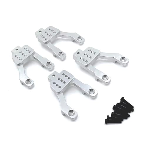 Kompatibel Mit MN Für MN128 Für MN86 G500 Für Wrangler 1/12 RC Crawler Auto Upgrade Teile Zubehör 4 Stück Legierung Stoßdämpfer Menge Ferngesteuerte Autoteile(Silver) von JVRWSC