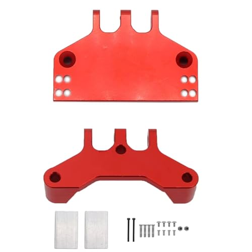 Kompatibel Mit MN MN86 MN86S MN86KS MN86K 4WD G500 RC Crawler Auto Modifiziertes Zubehör Metall Lenkgetriebehalterung Servobasis Für Sitz RC-Zubehör(Red) von JVRWSC