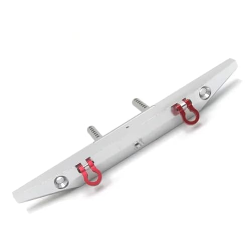 Kompatibel Mit MN MN999 Für Wrangler Für TRX4 Für SCX10 90046 90047 RC-Auto-Upgrade-Teile Zubehör Heckstoßstange RC-Stoßstange(Silver) von JVRWSC