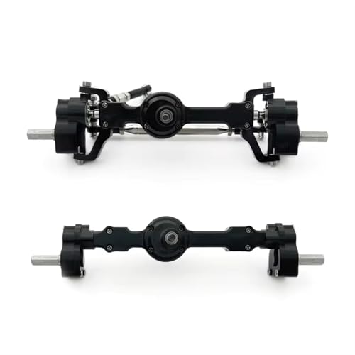 Kompatibel Mit MN MN99S MN98 D90 D91 D99 D99S MN90 Aluminiumlegierung Metall Vorne Hinten Portalachse 1/12 RC Auto Upgrade Vorder Hinterachse RC(Black) von JVRWSC