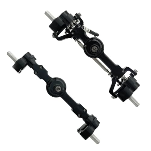 Kompatibel Mit MN MN99S MN98 D90 D91 D99 D99S MN90 Metall Vorne Hinten Portalachse 1/12 RC Auto Upgrade Teile Zubehör Vorder Hinterachse RC(Black) von JVRWSC