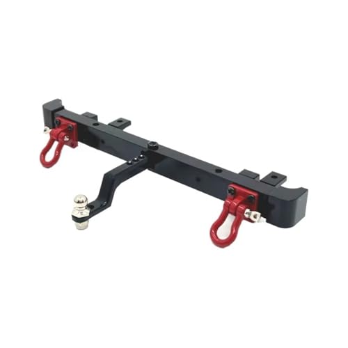 Kompatibel Mit MN82 LC79 1/12 RC Car Upgrade-Teile Ersatzzubehör Metall-Vorder-Heck-Stoßstange Mit Abschlepphaken-Dekoration Ferngesteuerte Autoteile(Black,Rear) von JVRWSC